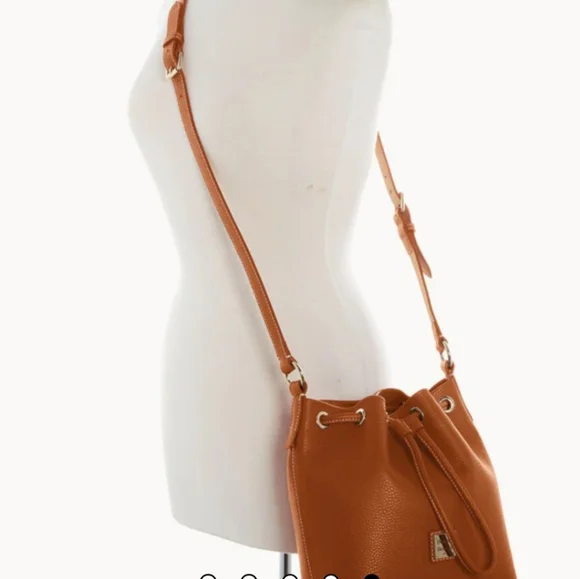Dooney & Bourke Lucca Leather Crossbody Drawstring - Picture 3 of 4